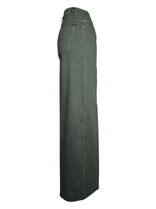 pantalone donna largo in gabardina di cotone militare Atelier Cigala's | 138-TGS15128